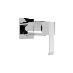 Qubic - 3/4" concealed cut-off valve - exposed parts | Shower controls | Graff