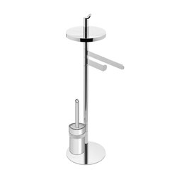 Sento - Free standing set with towel bar, toilet brush and tissue holder | Toilet-stands | Graff