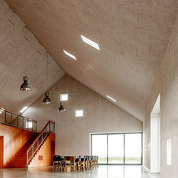 Troldtekt | Applications | Natur- und Kulturzentrum in Krik | Acoustic ceiling systems | Troldtekt