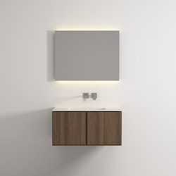 Move hanging cabinet 2 doors integrated washbasin | Vanity units | Idi Studio