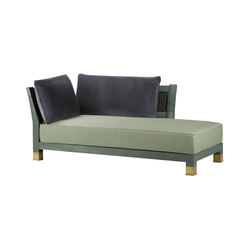 Moltrasio chaise longue | with armrests | Promemoria