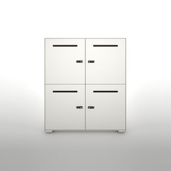 Primo 1000 Lockers | 4 door metal locker with slots | Cabinets | Dieffebi
