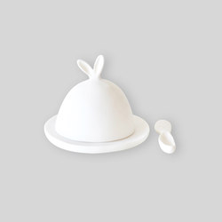 Lapin | Small Covered Dish Butter Spreader