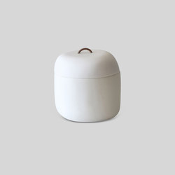 Lidded Vessel | Cocktail Box Leather Handles | Living room / Office accessories | Tina Frey Designs