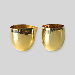 Serveware | Cream & Sugar Set Brass | Dining-table accessories | Tina Frey Designs