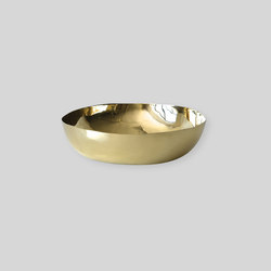 Wide Bowl | Salad Brass | Dining-table accessories | Tina Frey Designs