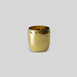 Square Vessel | 5 Cm Brass | Dining-table accessories | Tina Frey Designs