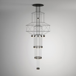 Wireflow Chandelier | Suspended lights | Vibia