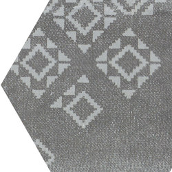 Gesso Esagona Patchwork Black Velvet | Ceramic mosaics | EMILGROUP