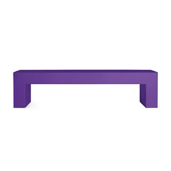 Vignelli Big Bench | Model 1031 | Purple | without armrests | Heller