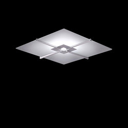 Lazer Square Flush | Ceiling lights | The American Glass Light Company