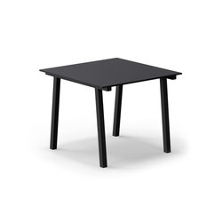 Mornington Table A with Black Compact Panel Top | 4-leg base | VUUE