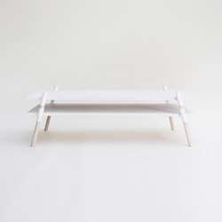 Italic 2-Tier Coffee Table | Bleached Alder