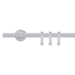 Tecdor T-section rails 25x25 mm | T-Section with square deco. plate | Curtain fittings | Büsche