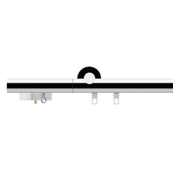 Tecdor motorized pole sets 28 mm | motorized pole set without finial | Curtain fittings | Büsche
