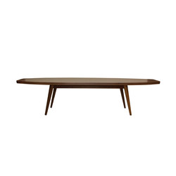 Strip Top Oval Cocktail Table | Coffee tables | Smilow Design