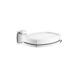 Grandera Ceramic Soap Dish with Holder | Bathroom accessories | Grohe USA
