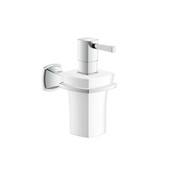 Grandera Ceramic Soap Dispenser with Holder | Bathroom accessories | Grohe USA