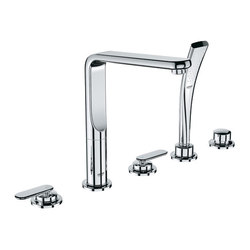 Veris Roman Tub Filler with Personal Hand Shower | Bath taps | Grohe USA