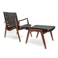 Woven Leather Armchair | Armchairs | Smilow Design