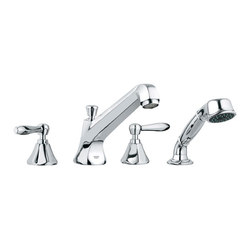 Somerset Roman Tub Filler with Personal Hand Shower | Bath taps | Grohe USA