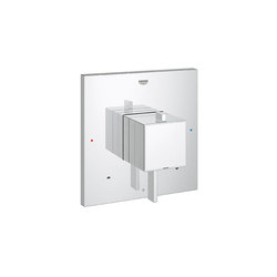 GrohFlex Cosmo Square Dual Function Pressure Balance Trim with Control Module | Shower controls | Grohe USA