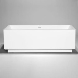 box | blu•stone™  freestanding or alcove rectangular tub with 4" kick | Bathtubs | Blu Bathworks