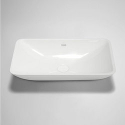 metrix | blu•stone™  rectangular countertop basin | Single wash basins | Blu Bathworks
