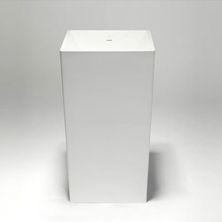 metrix | blu•stone™  square freestanding pedestal basin