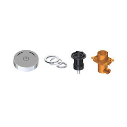 electronica | UNO wall mount control wheel kit | Wash basin taps | Blu Bathworks