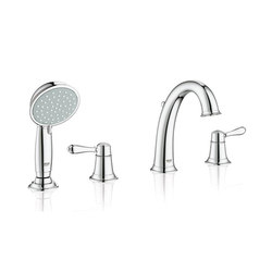 Agira Roman Tub Filler with personal Hand Shower | Bath taps | Grohe USA