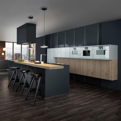 Synthia | IOS | Largo-LG fitted kitchen with an island | Cocinas integrales | Leicht Küchen AG