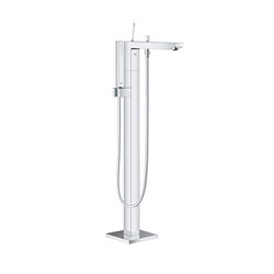 Eurocube Joy Floor Mounted Tub Filler with Hand Shower with Joystick