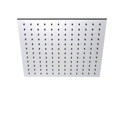 inox | stainless steel 12" shower head square | Shower controls | Blu Bathworks