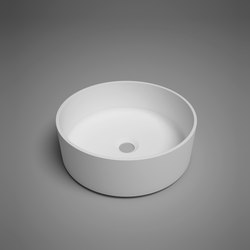 coco | blu•stone™ round countertop basin | Single wash basins | Blu Bathworks