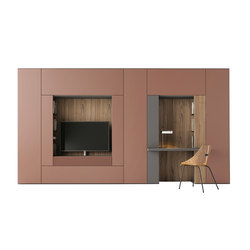 Roomy | modulo tv + scrittoio | Cabinets | CACCARO