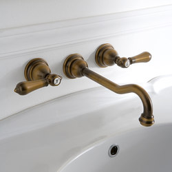 Canterbury - Wall-mounted basin mixer with 24cm spout - exposed parts | Robinetterie pour lavabo | Graff