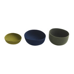 Gorro | Filzschalen, olivgrün/royal blau/grau | Storage boxes | Ames