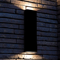 SIMPLY PILLAR up/down Wall large Black LED | Outdoor wall lights | PVD Concept
