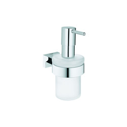 Essentials Cube Soap dispenser with holder | Soap dispensers | GROHE