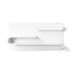 L shelf - white, white metal