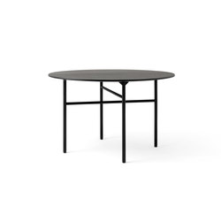 Snaregade Dining Table | Round Ø120 cm Black | Dining tables | MENU