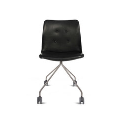 Primum Chair stainless wheel base | Spider base on castors | Bent Hansen