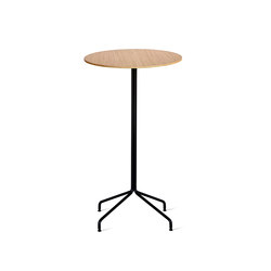 Primum Bar Table oak top black base | Standing tables | Bent Hansen