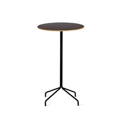 Primum Bar Table linoleum top black base | Spider base | Bent Hansen