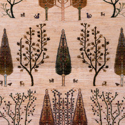 Transitional Formal Framed Woodland at Day, Into The Woods | Rugs | Zollanvari