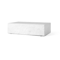 Plinth Low | White Marble | Couchtische | Audo Copenhagen