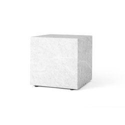 Plinth Cubic | White Marble | Side tables | Audo Copenhagen