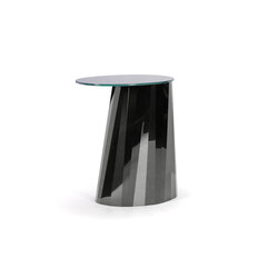 Pli Side Table High Black Satin | Tables d'appoint | ClassiCon