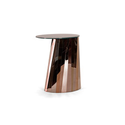 Pli Side Table High Bronze Satin | Tables d'appoint | ClassiCon